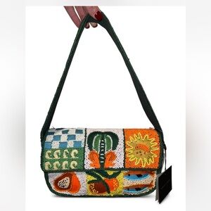 viral Made in India Mediterranean Patchwork
Fruit Fish Beaded Shoulder Bag